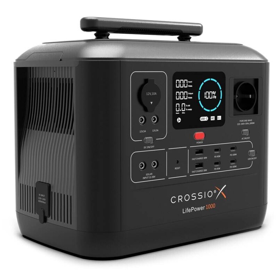 Crossio LifePower 1000 (1075,2 Wh) (CRO-LP-1000) černá - main (0)