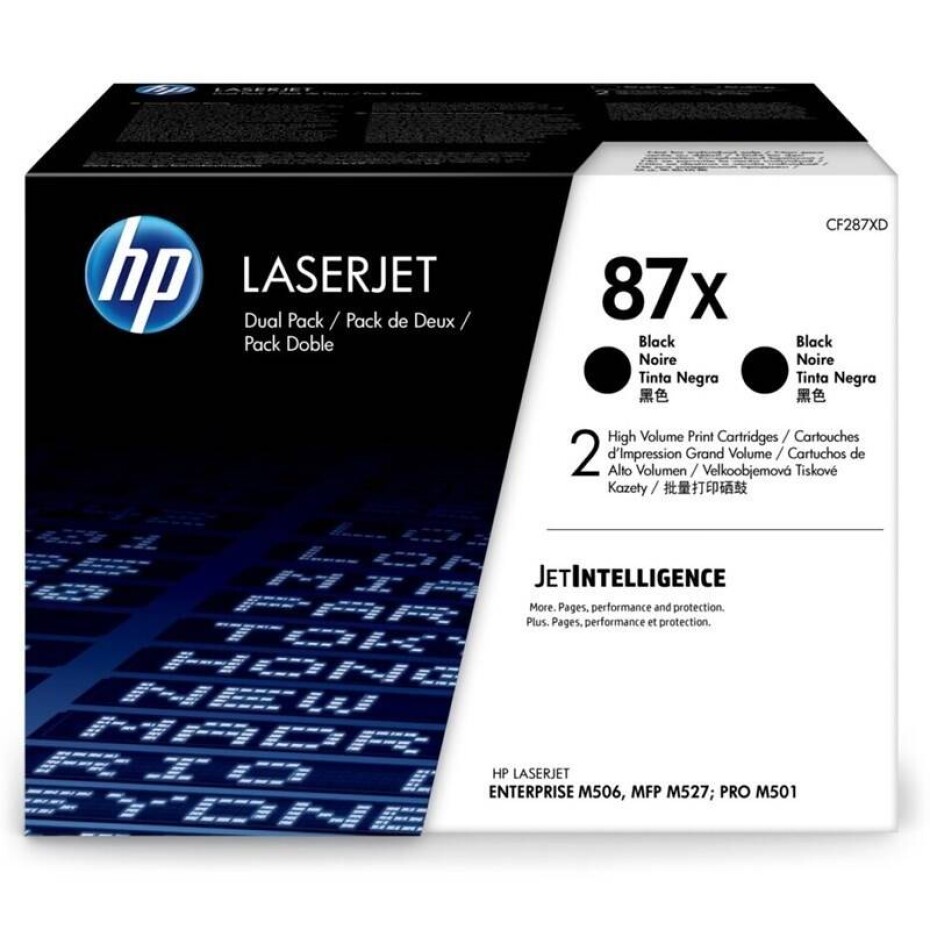 HP 87X, 2x 18 000 stran, 2-pack (CF287XD) černý - main (0)