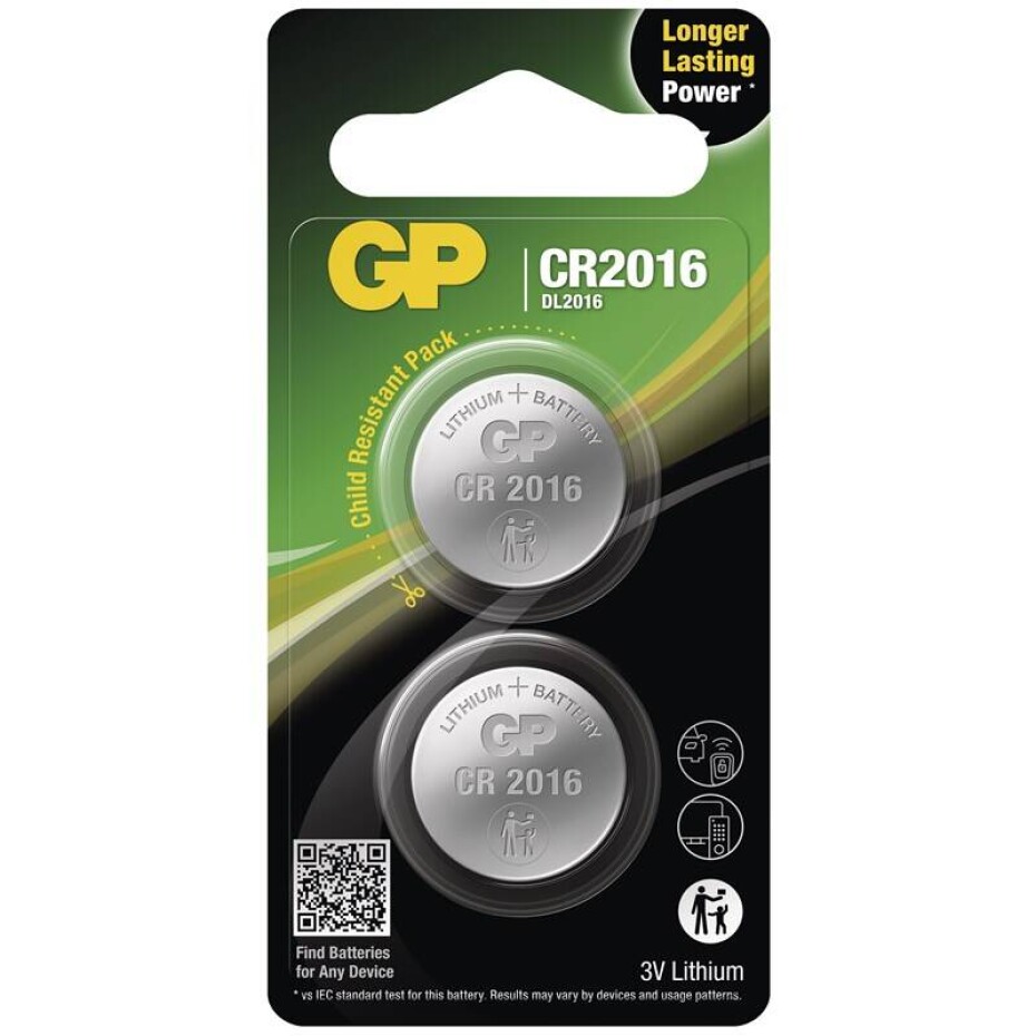 GP CR2016, blistr 2 ks (B15163) - main (0)