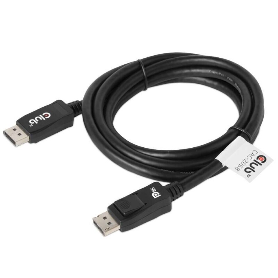 Club3D DisplayPort 1.4 HBR3 VESA Certified, M/M, 2 m (CAC-2068) černý - main (0)