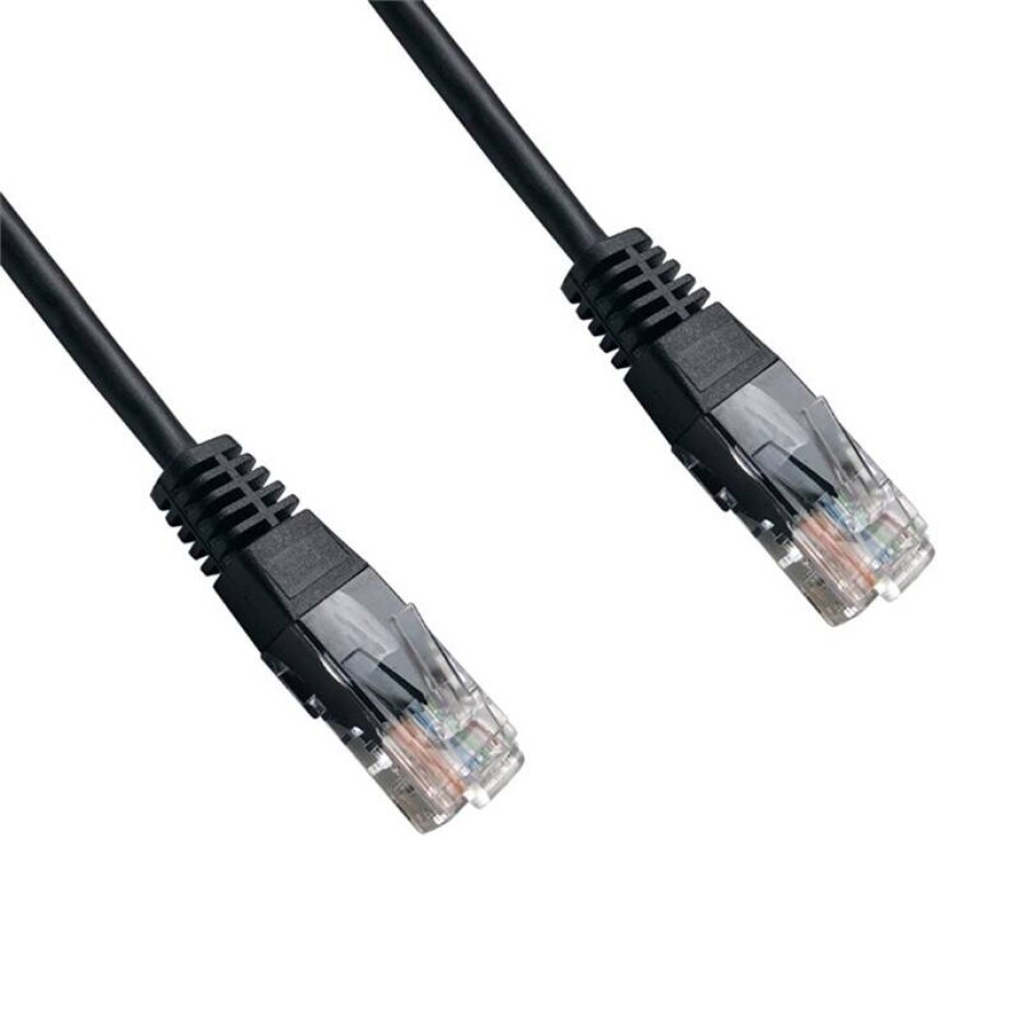 DATACOM síťový (RJ45), 0,25m (1491) černý - main (0)