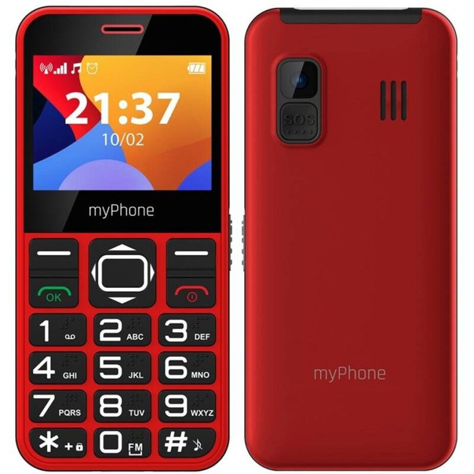 myPhone Halo 3 Senior (TELMYSHALO3RE) červený - main (0)