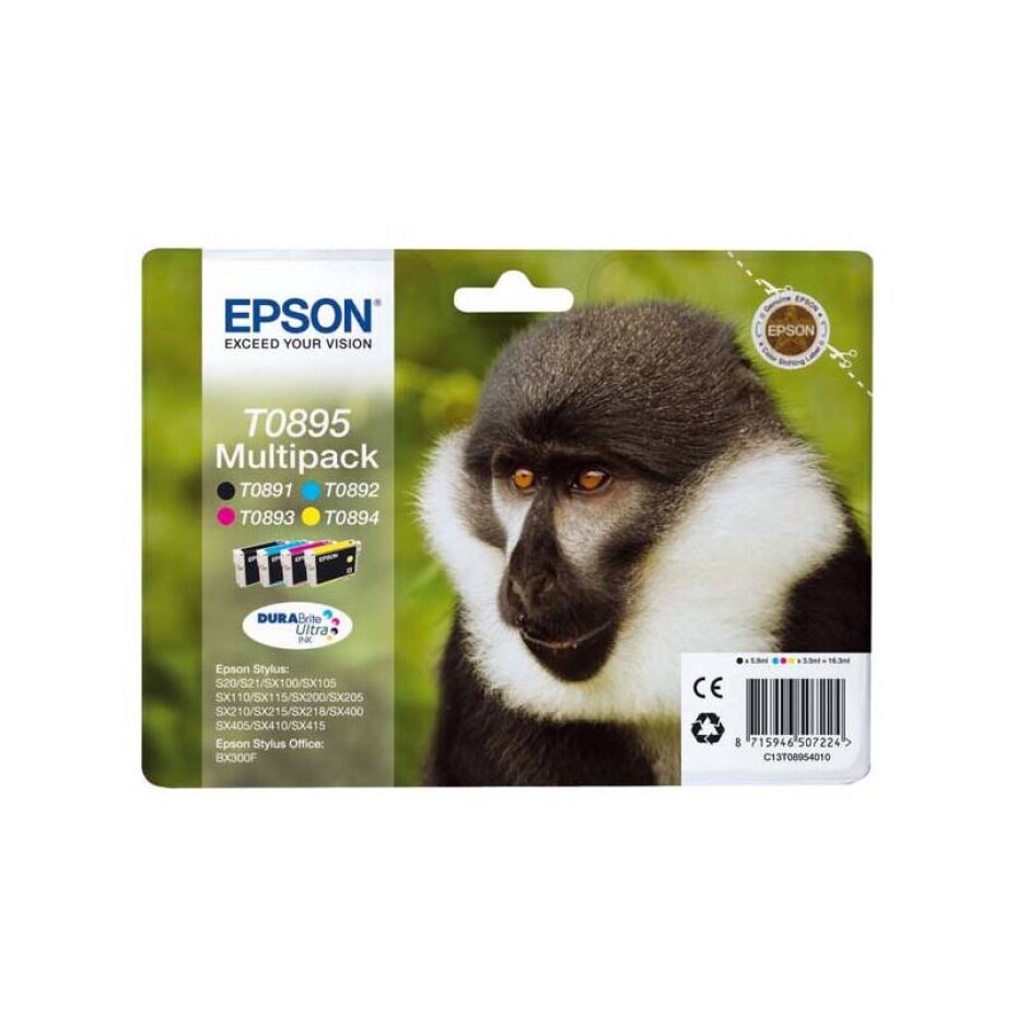 Epson T0895, 5,8/3x3,5 ml - CMYK (C13T08954010) - main (0)