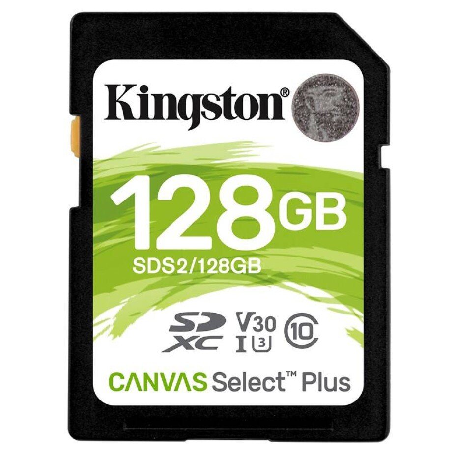 Kingston Canvas Select Plus SDXC 128GB UHS-I U3 (100R/85W) (SDS2/128GB) - main (0)
