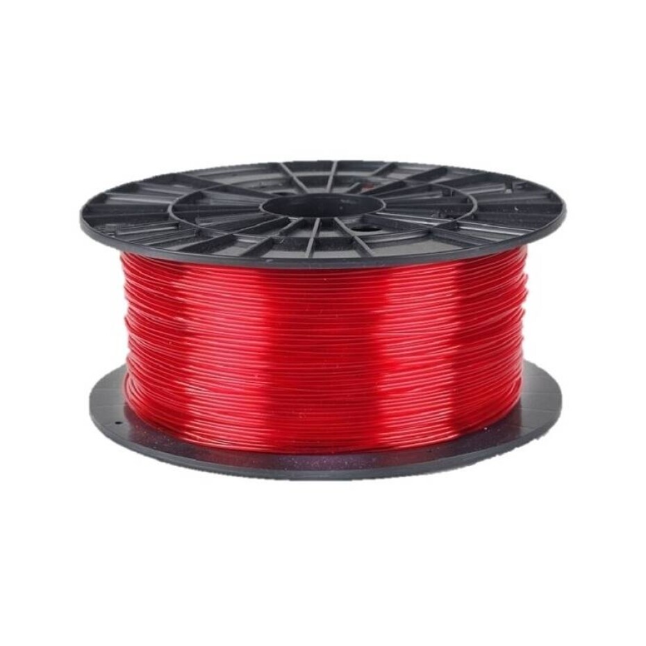 Filament PM 1,75 PETG, 1 kg (F175PETG_TRE) červená/průhledná - main (0)