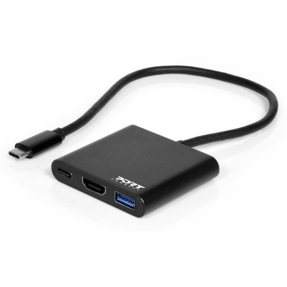PORT CONNECT USB-C/HDMI, USB 3.0, USB-C 60W (900140) černý - main (0)