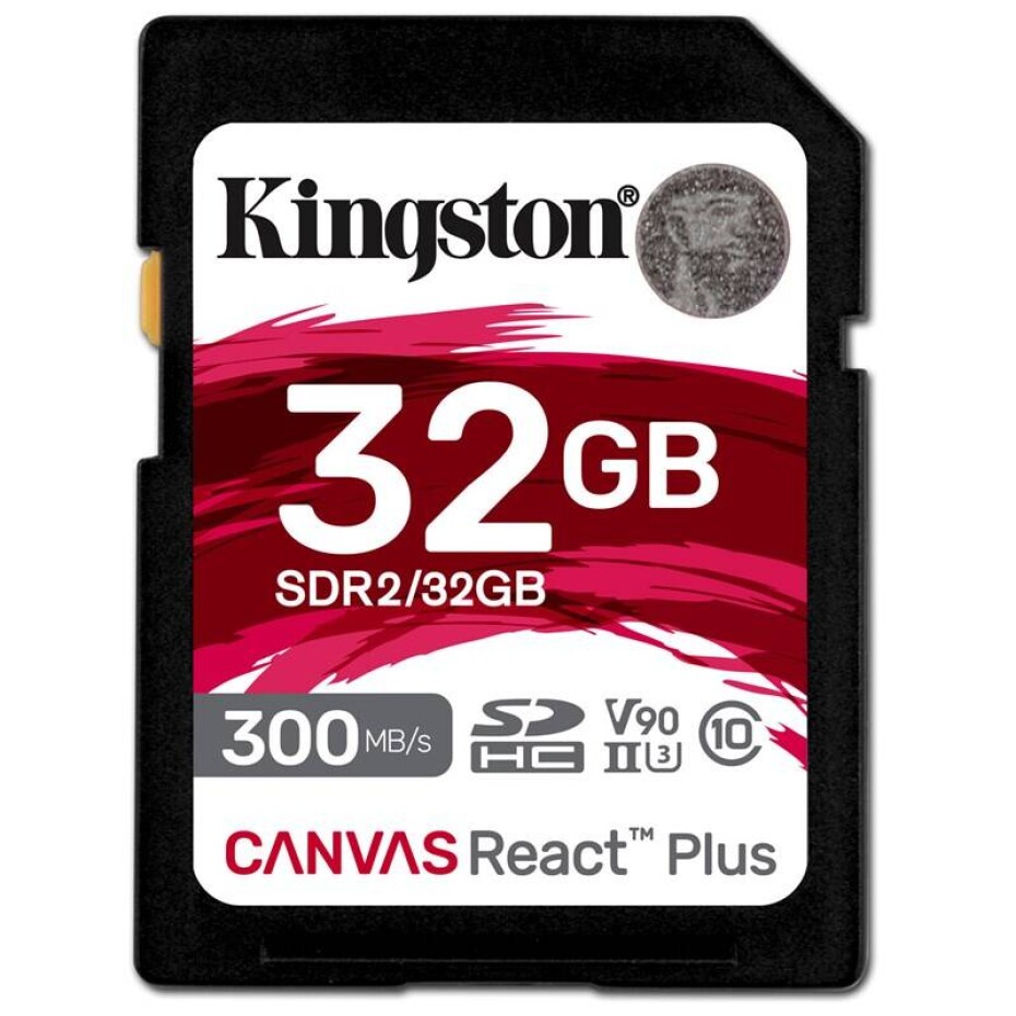 Kingston Canvas React Plus 32GB SDHC UHS-II (300R/260W) (SDR2/32GB) - main (0)