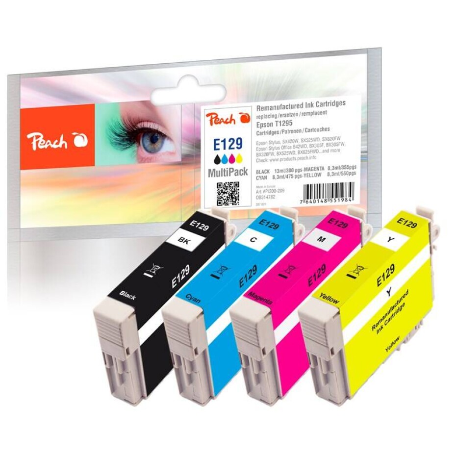 Peach Epson 129, T1295 MultiPack, 1x 13, 3x 8,3 ml - CMYK (314782) - main (0)