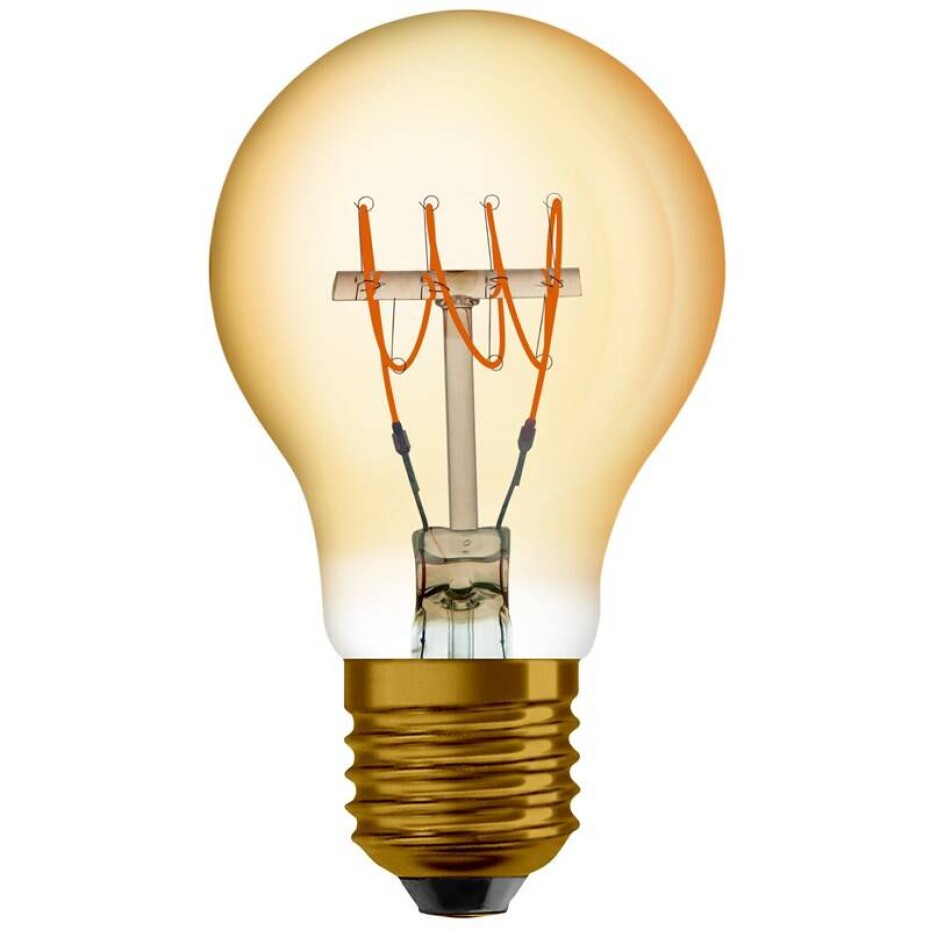 Osram Vintage 1906 Classic A 35 Filament DIM 4,8W 822 Gold E27, teplá bílá (4058075761452) - main (0)