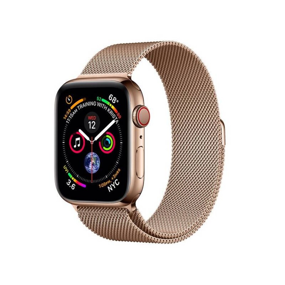 RhinoTech milánský tah na Apple Watch 38/40/41 mm (RTACC218) růžový/zlatý - main (0)