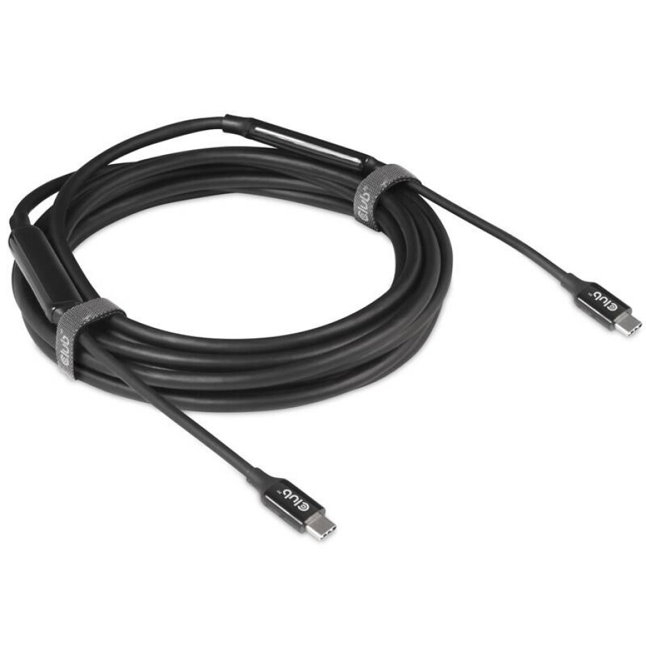 Club3D USB-C/USB-C, 8K, aktivní, 5m (CAC-1535) černý - main (0)