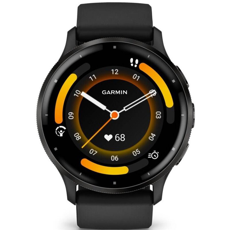 Garmin Venu 3 - Slate/Black Silicone Band (010-02784-01) - main (0)