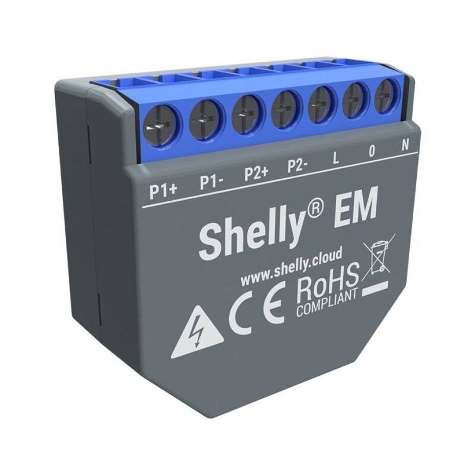 Shelly EM, měření spotřeby až 2x 120 A, 1 výstup (SHELLY-EM) - main (0)