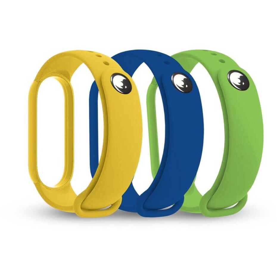 RhinoTech na Xiaomi Mi Band 3/4 (3 Pack) (RTACC226) modrý/žlutý/zelený - main (0)