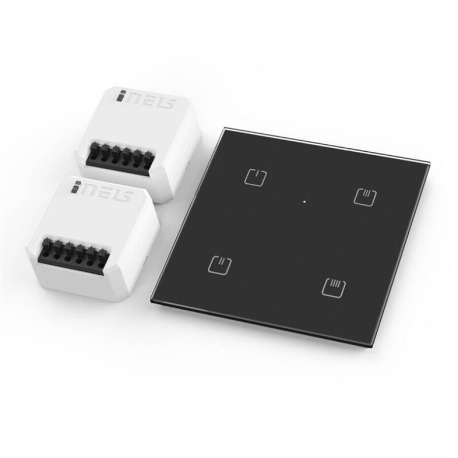 INELS Luxury, set (2x RFDEL-71B-SLRFGB-40/B) černý - main (0)