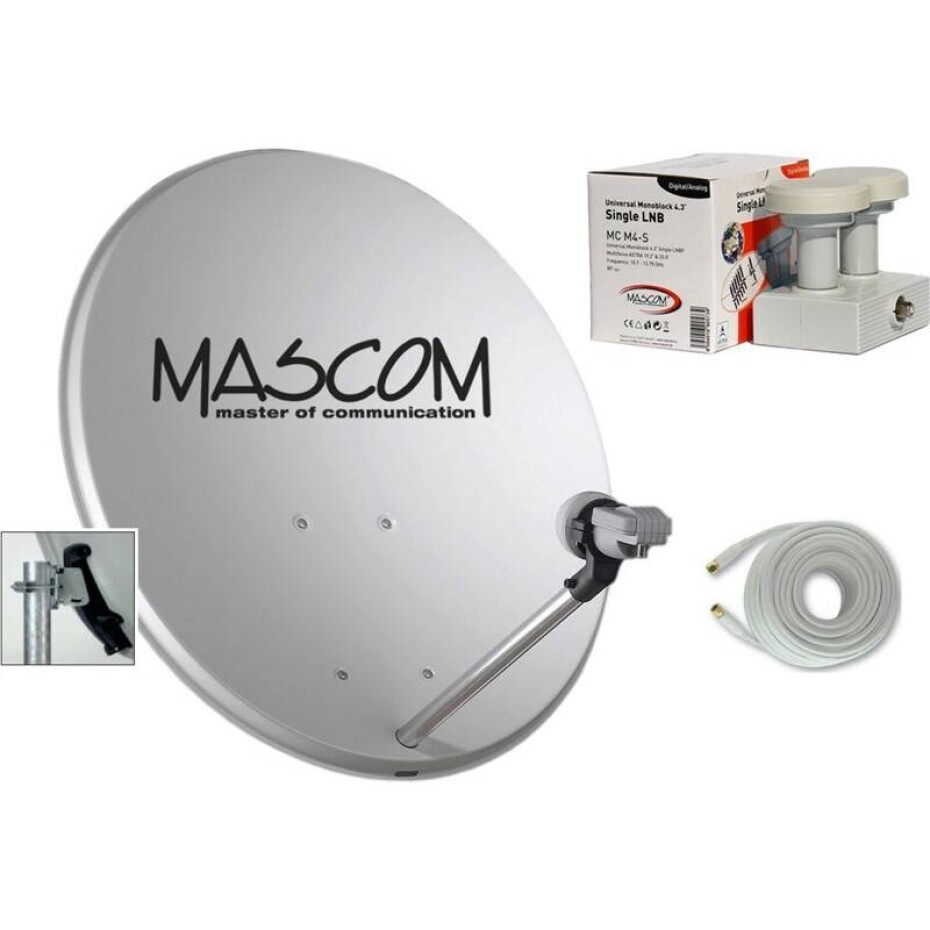 Mascom OP-VJ2 + LNB monoblock + kabel koax šedá - main (0)