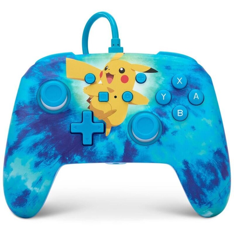 PowerA Enhanced Wired pro Nintendo Switch - Tie Dye Pikachu (NSGP0090-01) - main (0)
