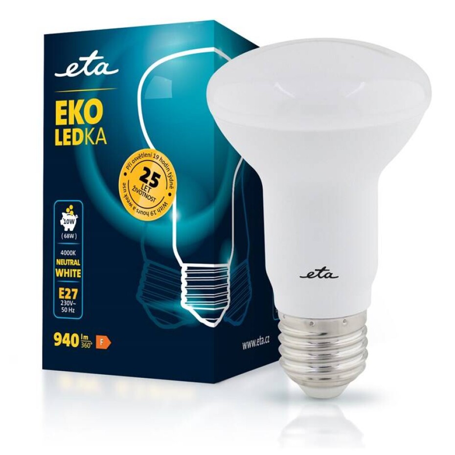 ETA EKO LEDka reflektor 10W, E27, neutrální bílá (ETAR63W10NW01) - main (0)