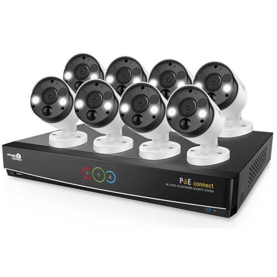 iGET HGNVK164908 Homeguard 4K UltraHD NVR PoE CCTV set 16CH + 8x kamera 4K se zvukem, LED a Smart detekcí (HGNVK164908) - main (0)