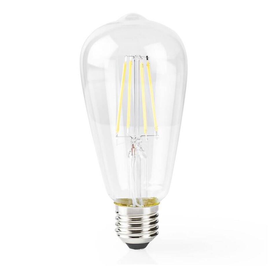 Nedis SmartLife ST64, Wi-Fi, E27, 500 lm, 5 W, Teplá Bílá (WIFILF10WTST64) - main (0)