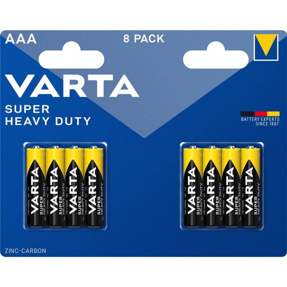 Varta Super Heavy Duty AAA, R6P, blistr 8ks (2003101418) - main (0)