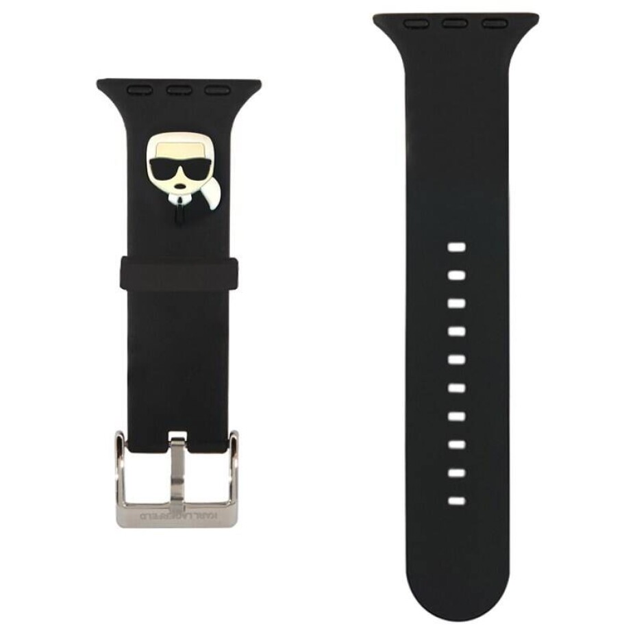 Karl Lagerfeld Karl Head na Apple Watch 42/44/45mm (KLAWLSLKK) černý - main (0)