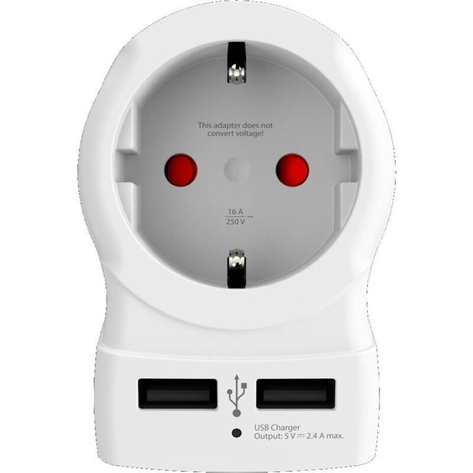 SKROSS UK USB pro použití ve Velké Británii, vč. 2x USB 2400mA (PA28USB) - main (0)