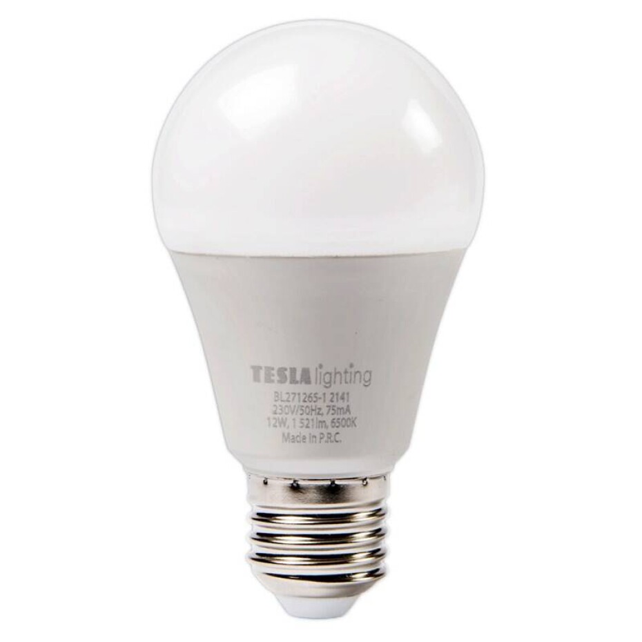 Tesla klasik E27, 12W, studená bílá (BL271265-1) - main (0)