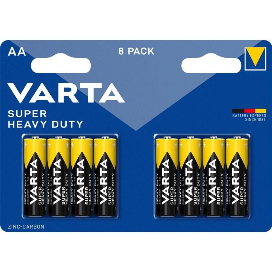 Varta Super Heavy Duty AA, R6P, blistr 8ks (2006101418) - main (0)
