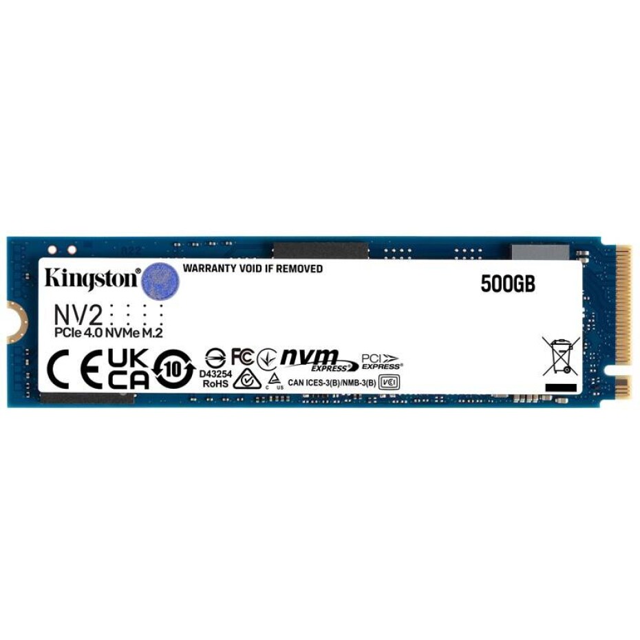 Kingston 500GB NV2 M.2 2280 PCIe 4.0 NVMe (SNV2S/500G) - main (0)