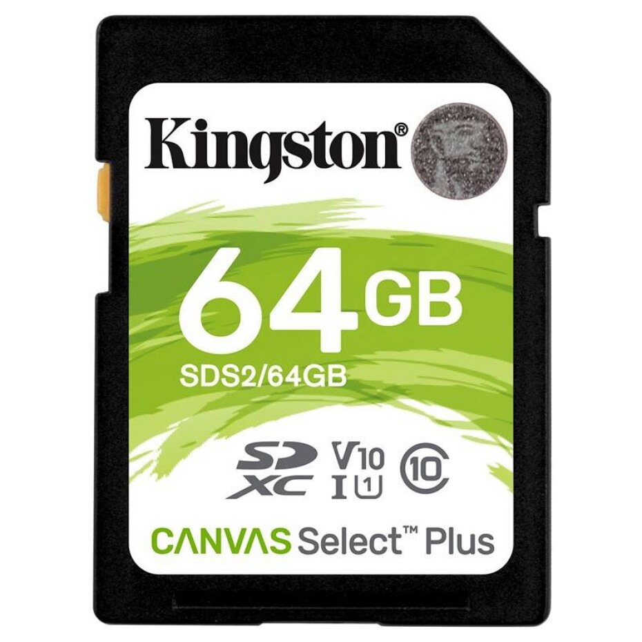 Kingston Canvas Select Plus SDXC 64GB UHS-I U1 (100R/10W) (SDS2/64GB) - main (0)