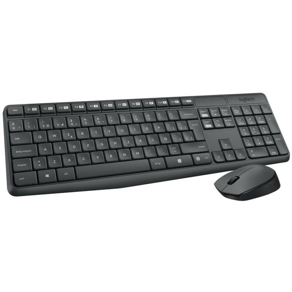 Logitech Wireless Combo MK235, CZ (920-007933) šedá - main (0)