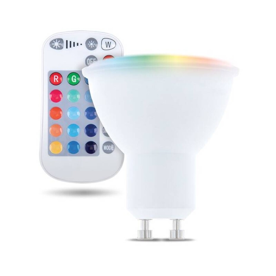 Forever bodová, GU10 RGB 5W s dálkovým ovládáním (RTV003567) - main (0)