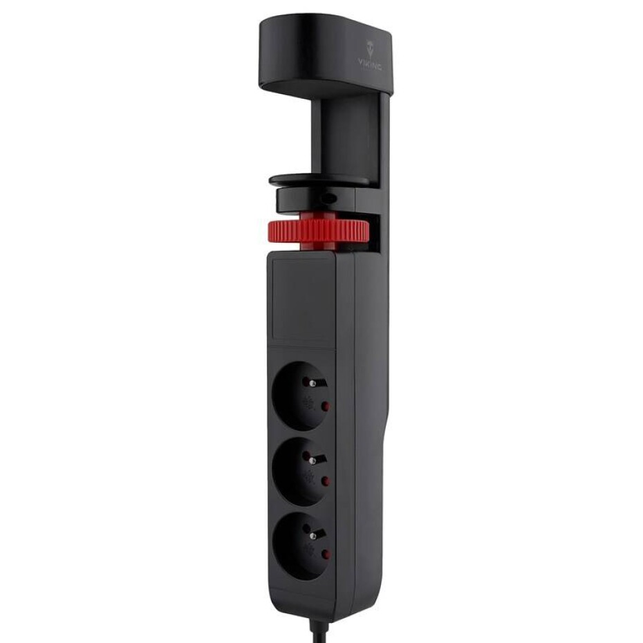 Viking 3× zásuvka, 1× USB, 2× USB-C, 1,4m (VR33S) černý - main (0)