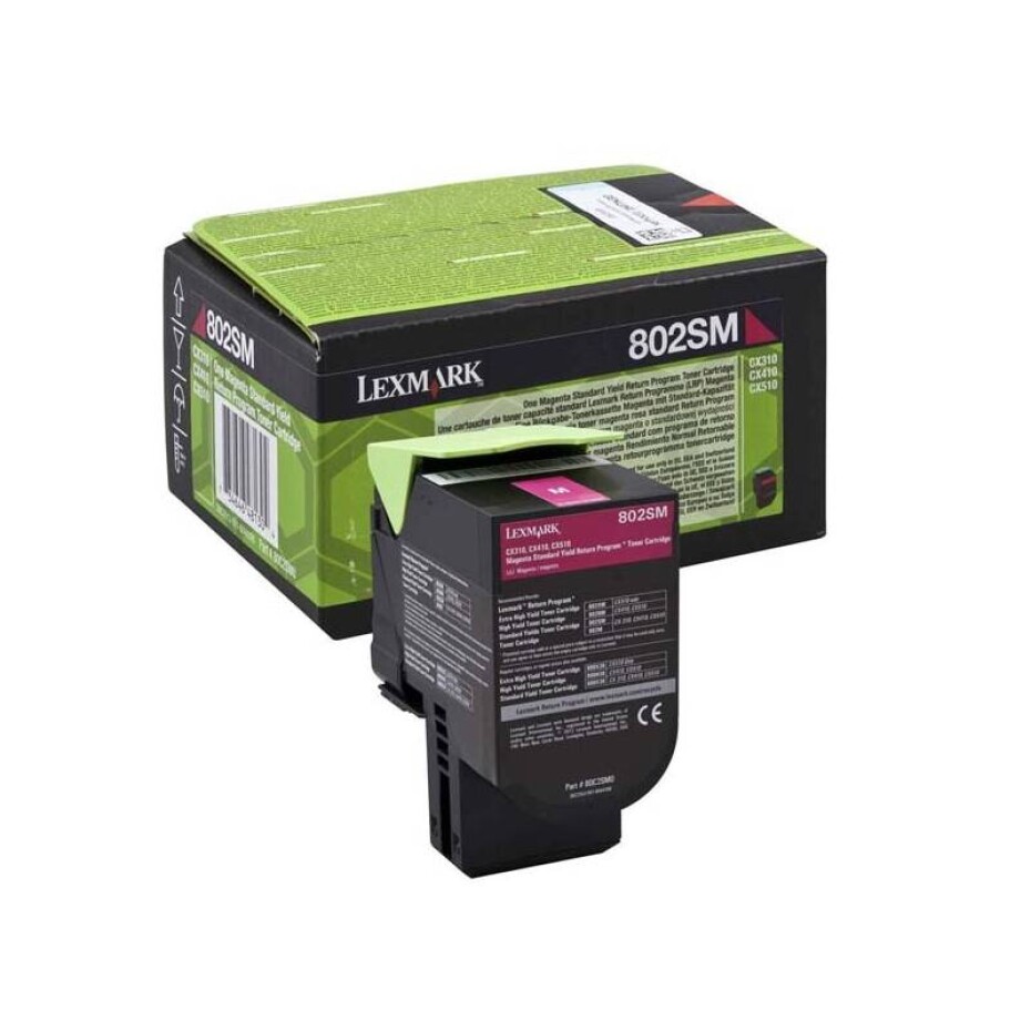 Lexmark 80C2SM0, 2000 stran, pro CX310dn, CX310n, CX410de, CX410 (80C2SM0) purpurový - main (0)