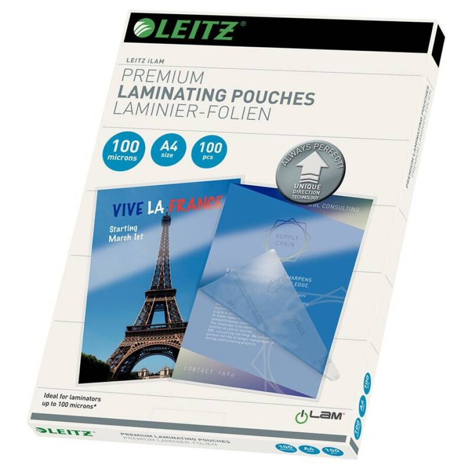 Leitz A4 se směrovací technologií, 100 mic, 100 ks (74800000) - main (0)