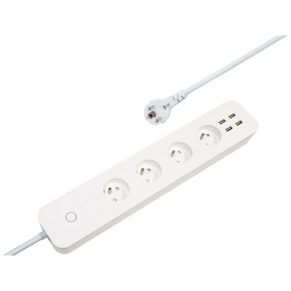 IMMAX NEO LITE Smart 4 x zásuvka + 4x USB, WiFi (07707L) bílý - main (0)