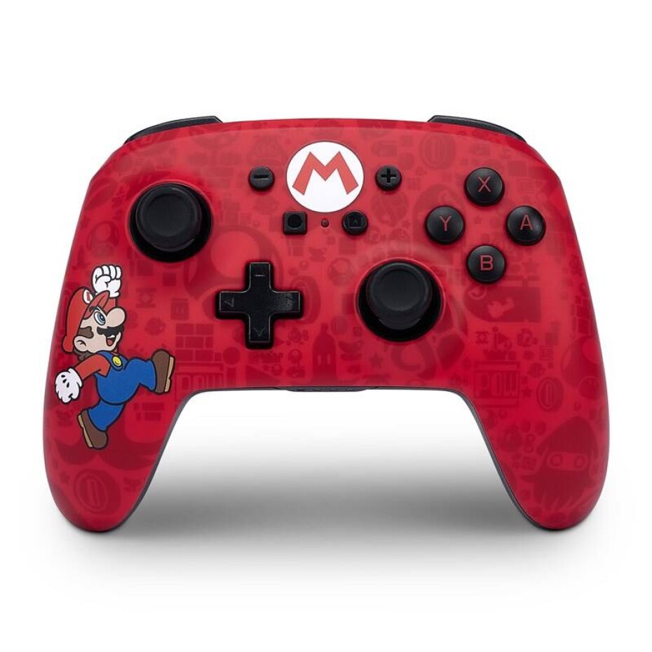 PowerA Enhanced Wireless Controller - Nintendo Switch - Super Mario Here We Go (1525741-01) červený - main (0)