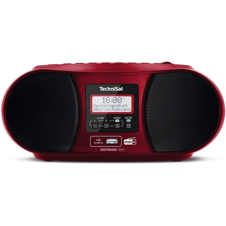 Radiopřijímač DAB+/CD Technisat DIGITRADIO 1990 červený - main (0)