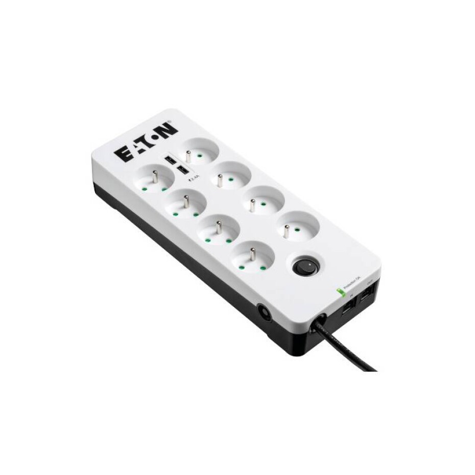 Eaton Protection Box 8 x zásuvka, 2x USB (PB8TUF) bílá - main (0)
