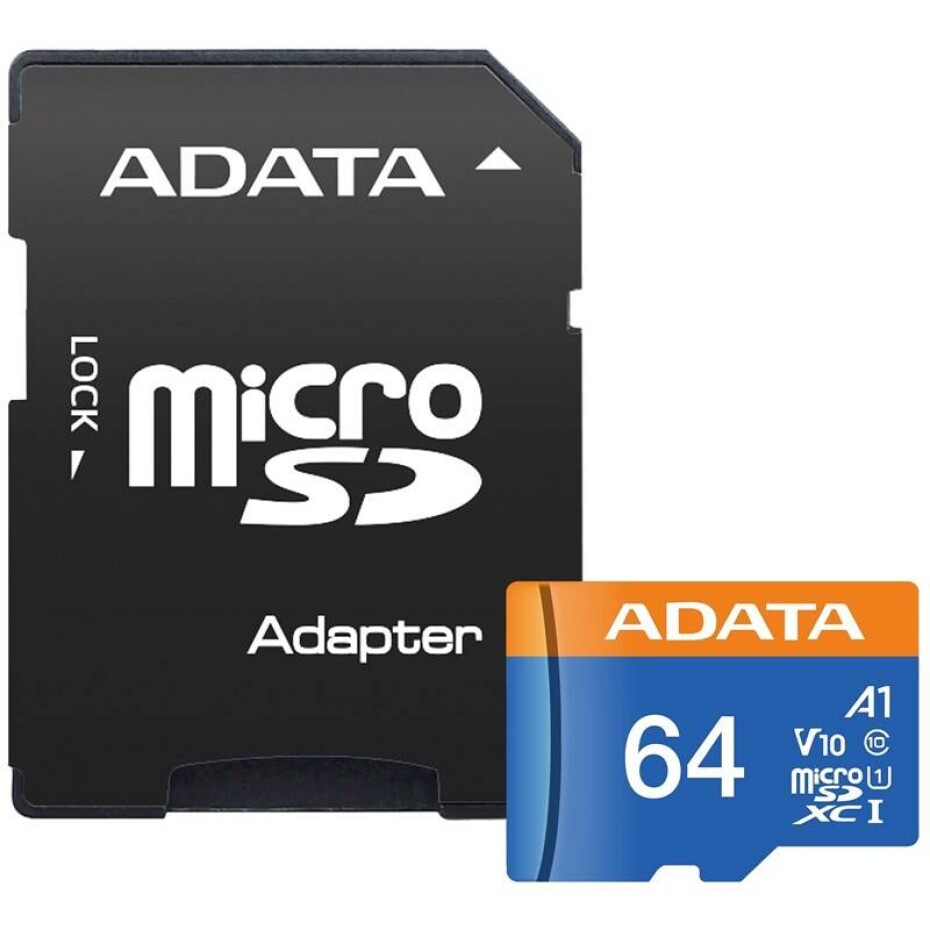 ADATA Premier MicroSDXC 64GB UHS-I (85R/25W) + adaptér (AUSDX64GUICL10A1-RA1) - main (0)