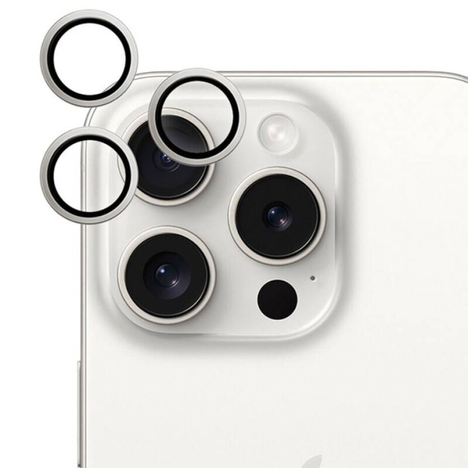 Epico Aluminium Lens Protector na Apple iPhone 15 Pro/15 Pro Max (81312152100001) stříbrné - main (0)
