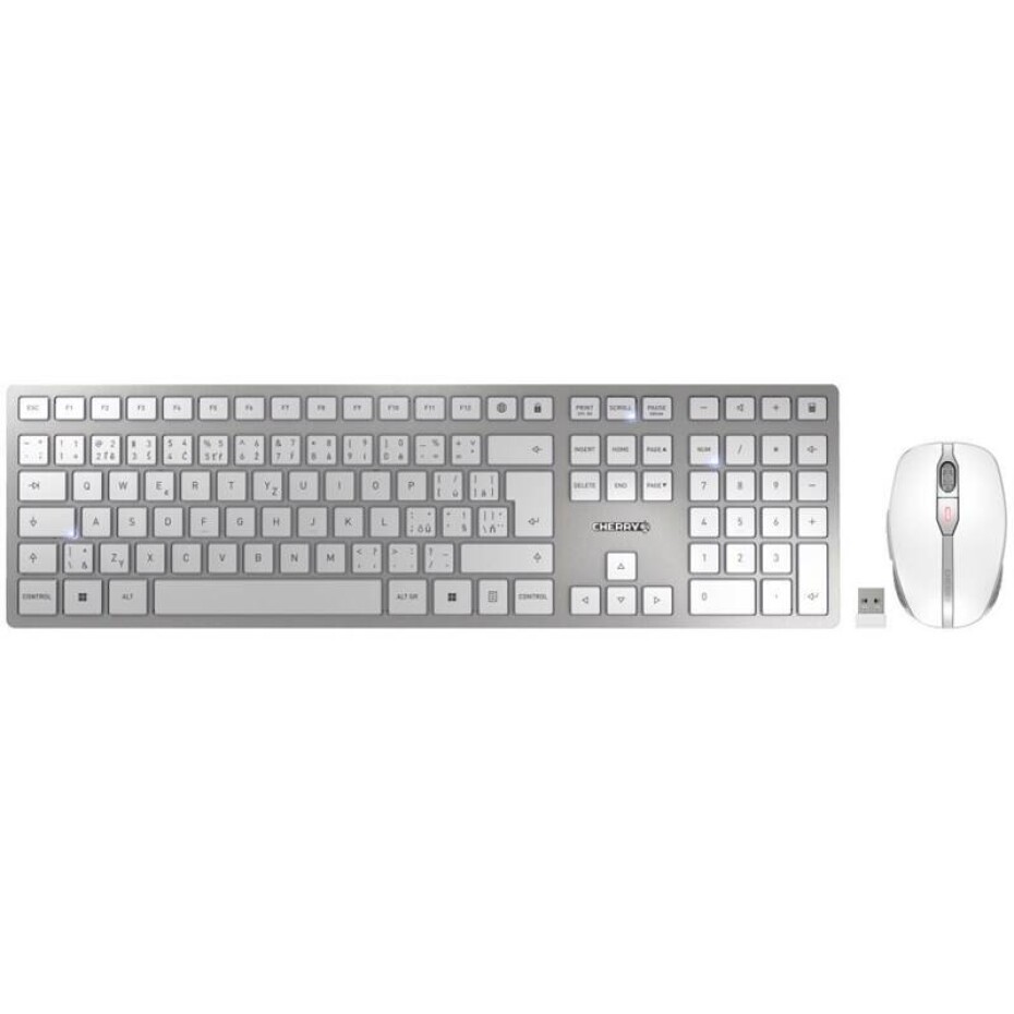 Cherry DW 9100 SLIM  CZ+SK (JD-9100CS-1) stříbrná/bílá - main (0)