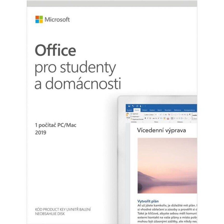 Microsoft Office 2019 pro studenty a domácnosti CZ (79G-05146) - main (0)