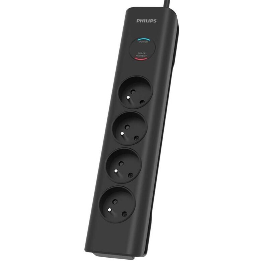 Philips 4x zásuvka, 2m (SPN7040BA/60) černá - main (0)