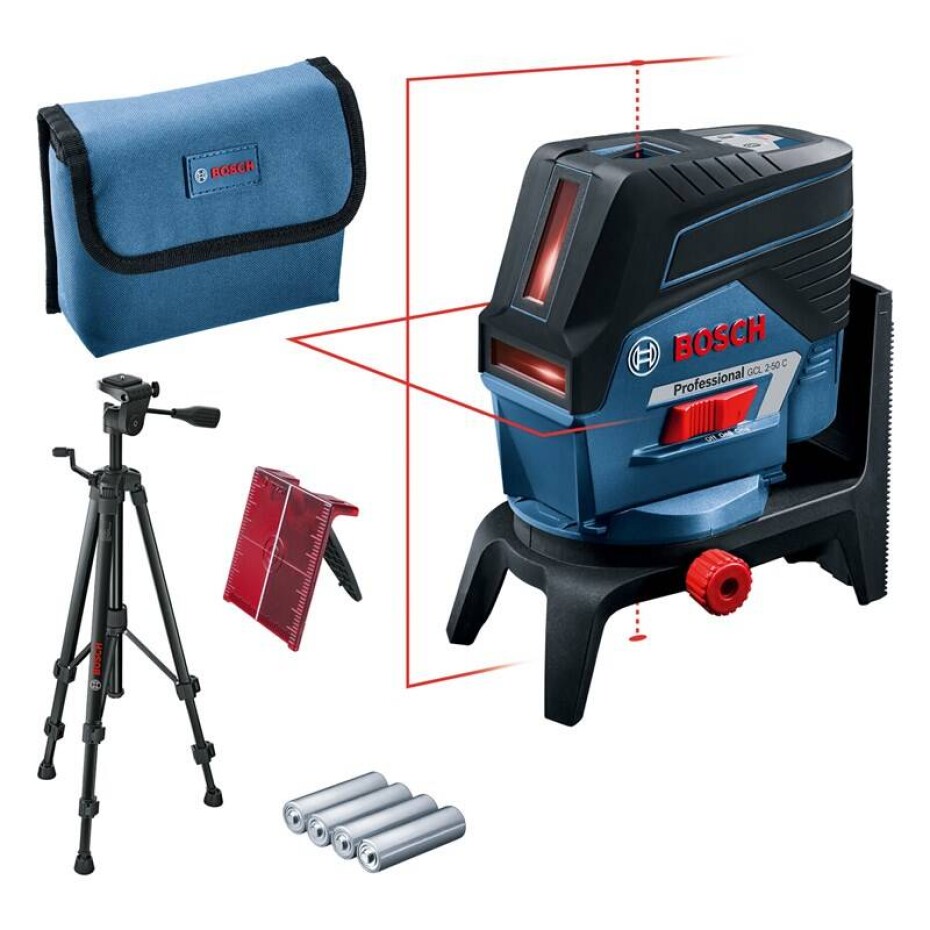 Bosch Professional GCL 2-50 C + RM 2 + BT150 (AA baterie) - main (0)