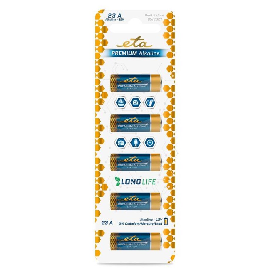 ETA PREMIUM ALKALINE 12V, blistr 5ks (ETA23APREM5) - main (0)