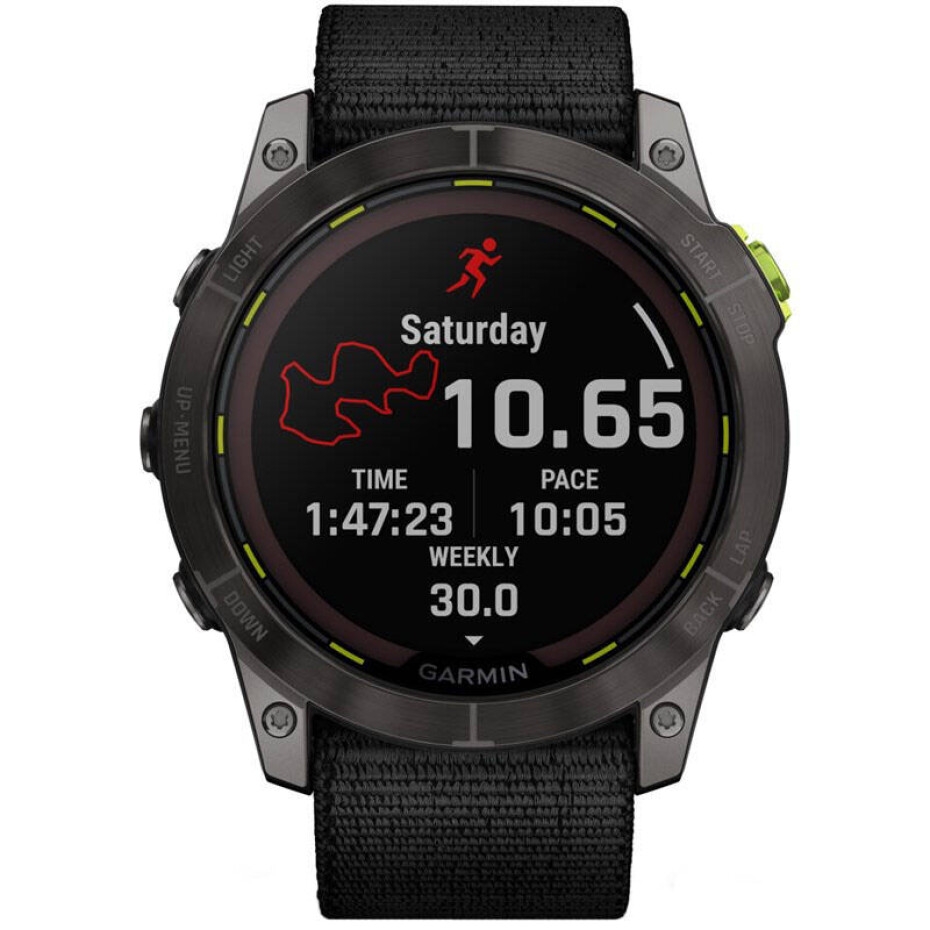 Garmin Enduro 2 PRO Sapphire Solar - Carbon Gray Titanium/ Black UltraFit Nylon Band (010-02754-01) - main (0)