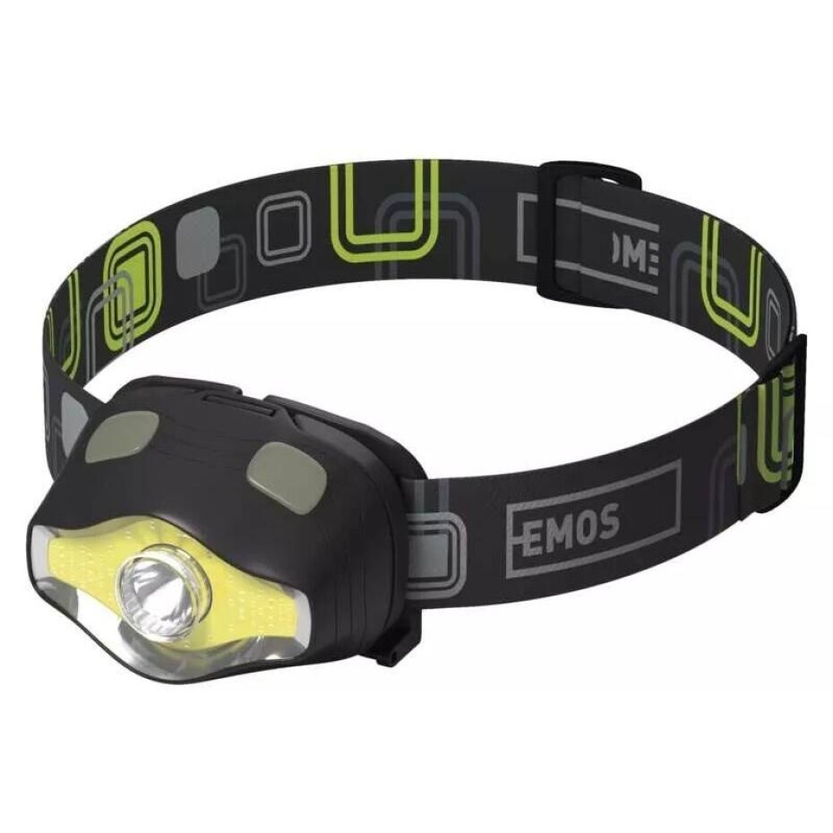 EMOS P3536, COB LED + LED, 220 lm, 100 m, 3x AAA (1441263110) - main (0)