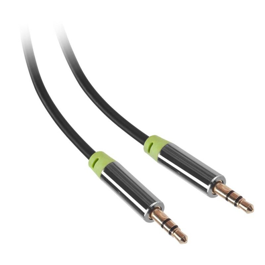 GoGEN Jack 3,5mm, 5m, pozlacené konektory (JACK500MM01) černý - main (0)
